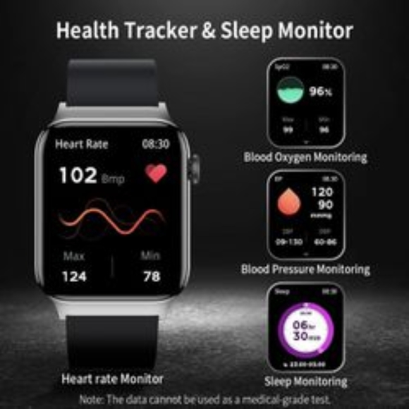 Welly Merck Smart Watch, 1.83" Fitness Smart Watch for Android/iOS Phones-Gold - Picture 4 of 11